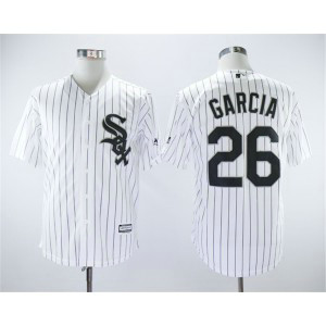 MLB White Sox 26 Avisail Garcia White Cool Base Men Jersey
