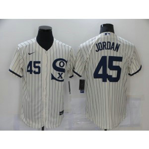 MLB White Sox 45 Jordan 2021 Cream Field Of Dreams Flexbase Men Jersey