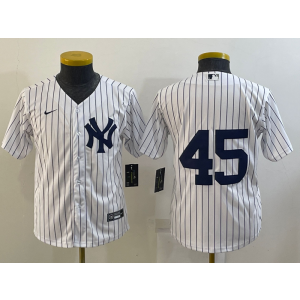 MLB White Sox 45 Michael Jordan White Nike Cool Base Youth Jersey