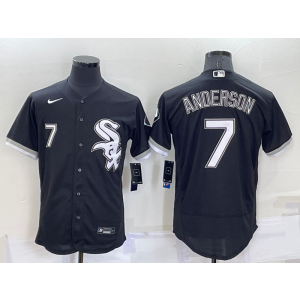 MLB White Sox 7 Tim Anderson Black Nike Flexbase Men Jersey