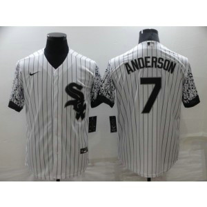 MLB White Sox 7 Tim Anderson White Drift Nike Cool Base Men Jersey MLB White Sox 7 Tim Anderson White Drift Nike Cool Base Men Jersey
