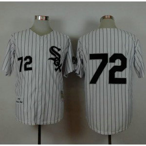MLB White Sox 72 Carlton Fisk White 1993 Mitchell and Ness Men Jersey MLB White Sox 72 Carlton Fisk White 1993 Mitchell and Ness Men Jersey
