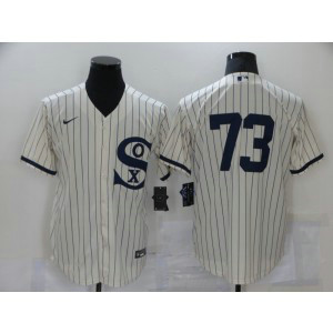 MLB White Sox 73 Yermín Francisco Mercedes 2021 Cream Field Of Dreams Cool Base Men Jersey