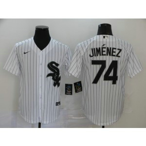 MLB White Sox 74 Eloy Jimenez White 2020 Nike Cool Base Men Jersey