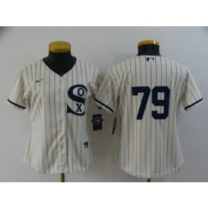 MLB White Sox 79 Jose Abreu 2021 Cream Field Of Dreams Cool Base Women Jersey
