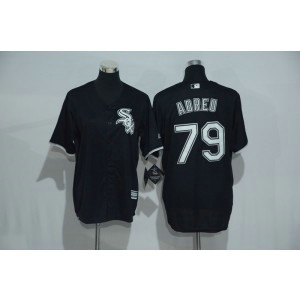 MLB White Sox 79 Jose Abreu Black New Cool Base Youth Jersey