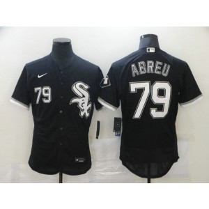 MLB White Sox 79 Jose Abreu Black New Flexbase Men Jersey