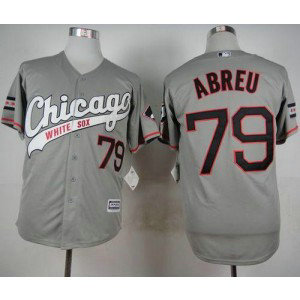 MLB White Sox 79 Jose Abreu Grey New Cool Base Men Jersey MLB White Sox 79 Jose Abreu Grey New Cool Base Men Jersey