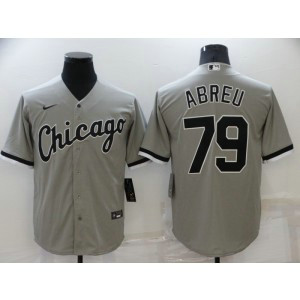 MLB White Sox 79 Jose Abreu Grey Nike Cool Base Men Jersey