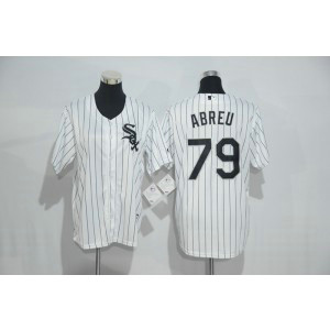 MLB White Sox 79 Jose Abreu White Cool Base Youth Jersey