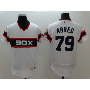 MLB White Sox 79 Jose Abreu White Flexbase Men Jersey