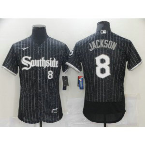 MLB White Sox 8 Bo Jackson Black 2021 City Southside Nike Flexbase Men Jersey