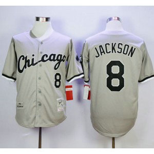 MLB White Sox 8 Bo Jackson Grey 1993 Mitchell and Ness Throwback Men Jersey MLB White Sox 8 Bo Jackson Grey 1993 Mitchell and Ness Throwback Men Jersey