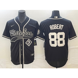 MLB White Sox 88 Luis Robert Black Baseball Nike Cool Base Men Jersey MLB White Sox 88 Luis Robert Black Baseball Nike Cool Base Men Jersey