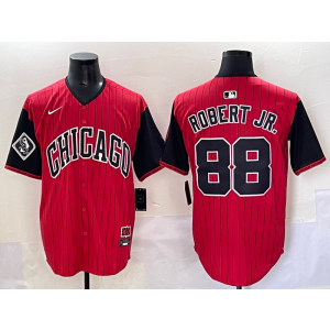 MLB White Sox 88 Luis Robert Jr. Red Black 2025 City Connect Nike Cool Base Men Jersey MLB White Sox 88 Luis Robert Jr. Red Black 2025 City Connect Nike Cool Base Men Jersey
