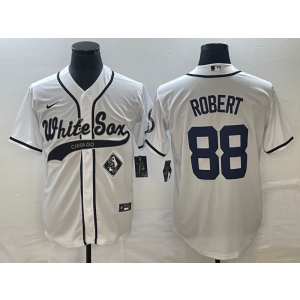 MLB White Sox 88 Luis Robert White Baseball Nike Cool Base Men Jersey MLB White Sox 88 Luis Robert White Baseball Nike Cool Base Men Jersey