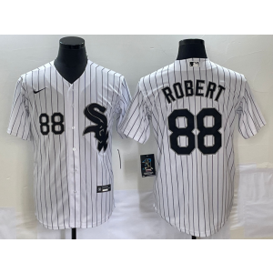 MLB White Sox 88 Luis Robert White Nike Cool Base Men Jersey