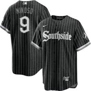 MLB White Sox 9 Minnie Minoso Black City Connect Nike Cool Base Men Jersey