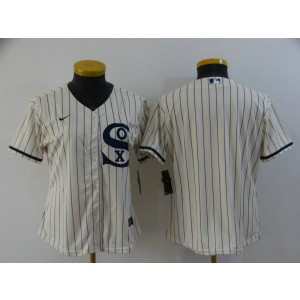 MLB White Sox Blank 2021 Cream Field Of Dreams Cool Base Women Jersey