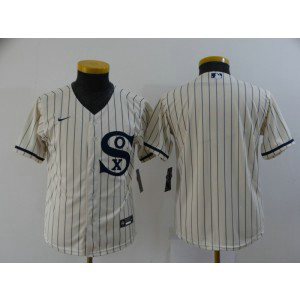 MLB White Sox Blank 2021 Cream Field Of Dreams Cool Base Youth Jersey