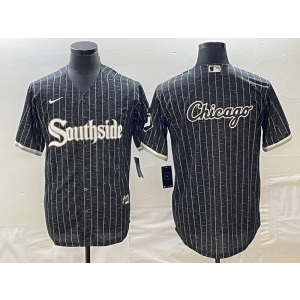 MLB White Sox Blank Black 2021 City Connect Baseball Logo Nike Cool Base Men Jersey MLB White Sox Blank Black 2021 City Connect Baseball Logo Nike Cool Base Men Jersey