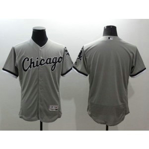 MLB White Sox Blank Grey Flexbase Men Jersey