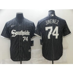 MLB White Sox Southside 74 Eloy Jimenez 2021 City Connect Cool Base Men Jersey