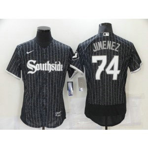 MLB White Sox Southside 74 Eloy Jimenez 2021 City Connect FlexBase Men Jersey