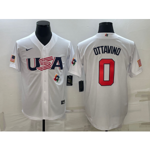 MLB Yankees 0 Adam Ottavino White 2023 World Series Men Jersey