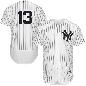 MLB Yankees 13 Alex Rodriguez White Flexbase Men Jersey
