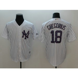 MLB Yankees 18 Didi Gregorius White 2018 Stars & Stripes Cool Base Men Jersey MLB Yankees 18 Didi Gregorius White 2018 Stars & Stripes Cool Base Men Jersey