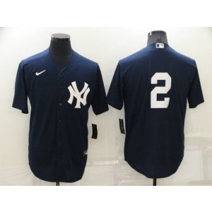 MLB Yankees 2 Derek Jeter Navy Blue Nike Cool Base Men Jersey MLB Yankees 2 Derek Jeter Navy Blue Nike Cool Base Men Jersey
