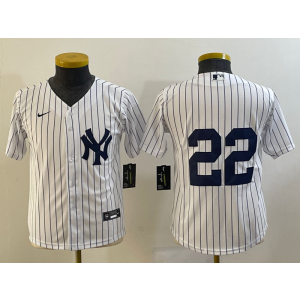 MLB Yankees 22 Jacoby Ellsbury White Nike Cool Base Youth Jersey MLB Yankees 22 Jacoby Ellsbury White Nike Cool Base Youth Jersey