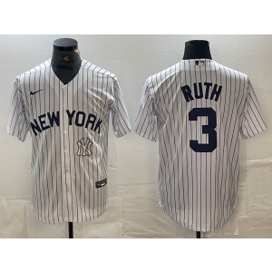 MLB Yankees 3 Babe Ruth White Nike Cool Base Men Jersey MLB Yankees 3 Babe Ruth White Nike Cool Base Men Jersey