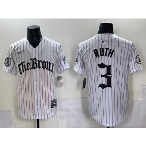 MLB Yankees 3 Ruth New White Nike Cool Base Men Jersey MLB Yankees 3 Ruth New White Nike Cool Base Men Jersey