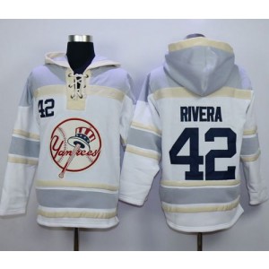 MLB Yankees 42 Mariano Rivera White Men Sweatshirt Men Sweatshirt Hoodie