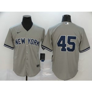 MLB Yankees 45 Gerrit Cole Grey 2020 Nike Cool Base Men Jersey MLB Yankees 45 Gerrit Cole Grey 2020 Nike Cool Base Men Jersey
