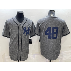 MLB Yankees 48 Anthony Rizzo Gray Nike Cool Base Men Jersey MLB Yankees 48 Anthony Rizzo Gray Nike Cool Base Men Jersey
