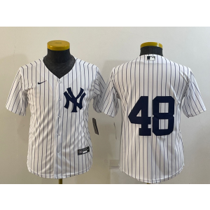 MLB Yankees 48 Anthony Rizzo White Nike Cool Base Youth Jersey MLB Yankees 48 Anthony Rizzo White Nike Cool Base Youth Jersey