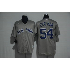 MLB Yankees 54 Aroldis Chapman Grey Cool Base Men Jersey MLB Yankees 54 Aroldis Chapman Grey Cool Base Men Jersey