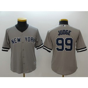 MLB Yankees 99 Aaron Judge Gray Cool Base Youth Jersey