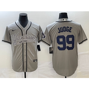 MLB Yankees 99 Aaron Judge Grey Baseball Nike Cool Base Men Jersey MLB Yankees 99 Aaron Judge Grey Baseball Nike Cool Base Men Jersey