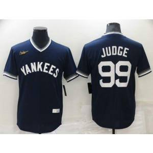 MLB Yankees 99 Aaron Judge Navy Blue Throwback Men Jersey MLB Yankees 99 Aaron Judge Navy Blue Throwback Men Jersey