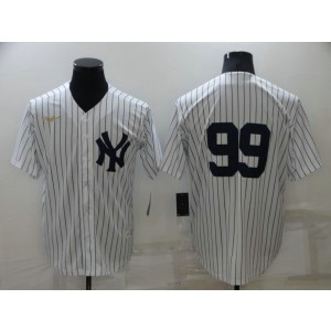 MLB Yankees 99 Aaron Judge White 2020 Nike Gold Cool Base Men Jersey