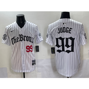MLB Yankees 99 Judge New White Nike Cool Base Men Jersey