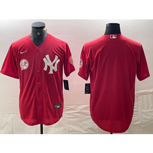 MLB Yankees Blank Red Nike Cool Base Men Jersey MLB Yankees Blank Red Nike Cool Base Men Jersey