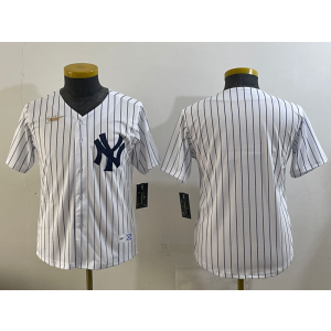 MLB Yankees Blank White Nike Cool Youth Jersey 1
