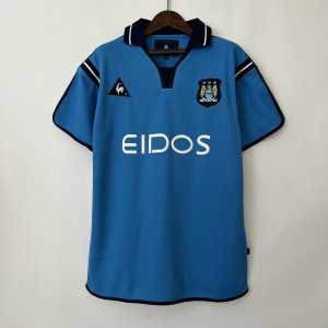 Manchester City 01_02 Home Retro Soccer Men Jersey