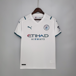 Manchester City 2021-22 White Soccer Men Jersey