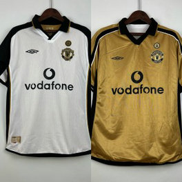 Manchester United 01_02 100th Anniversary Edition Retro Soccer Men Jersey